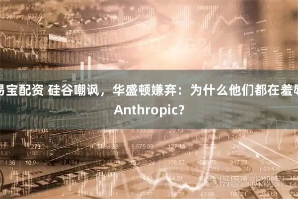 易宝配资 硅谷嘲讽，华盛顿嫌弃：为什么他们都在羞辱Anthropic？