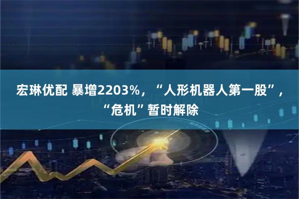 宏琳优配 暴增2203%，“人形机器人第一股”，“危机”暂时解除