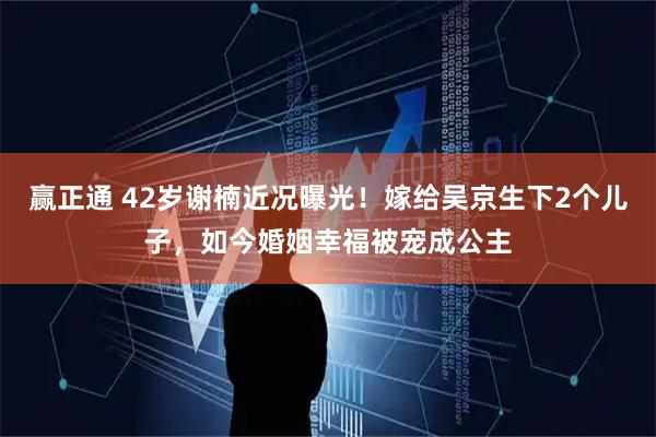 赢正通 42岁谢楠近况曝光！嫁给吴京生下2个儿子，如今婚姻幸福被宠成公主