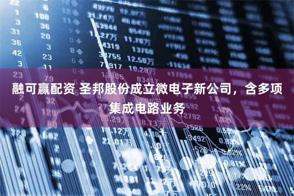 融可赢配资 圣邦股份成立微电子新公司，含多项集成电路业务
